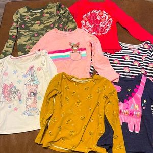 Bundle of 7 girl shirts